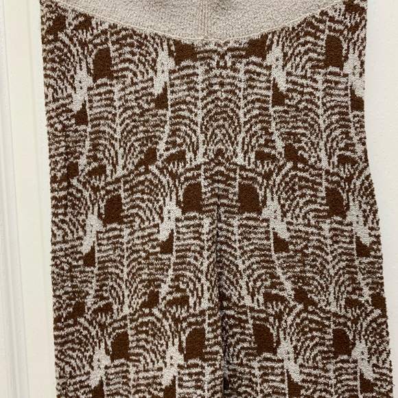 Free People Women’s XS Late for the sky knit flare leggings pants BNWT brown - Picture 5 of 6